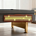 ARIX - Scoreboard Manual 2-Player Wall-Mounted - Scorers Sliding Brass with Wood Mahogany Solid Scoreboard, Snooker Brass & Walnut