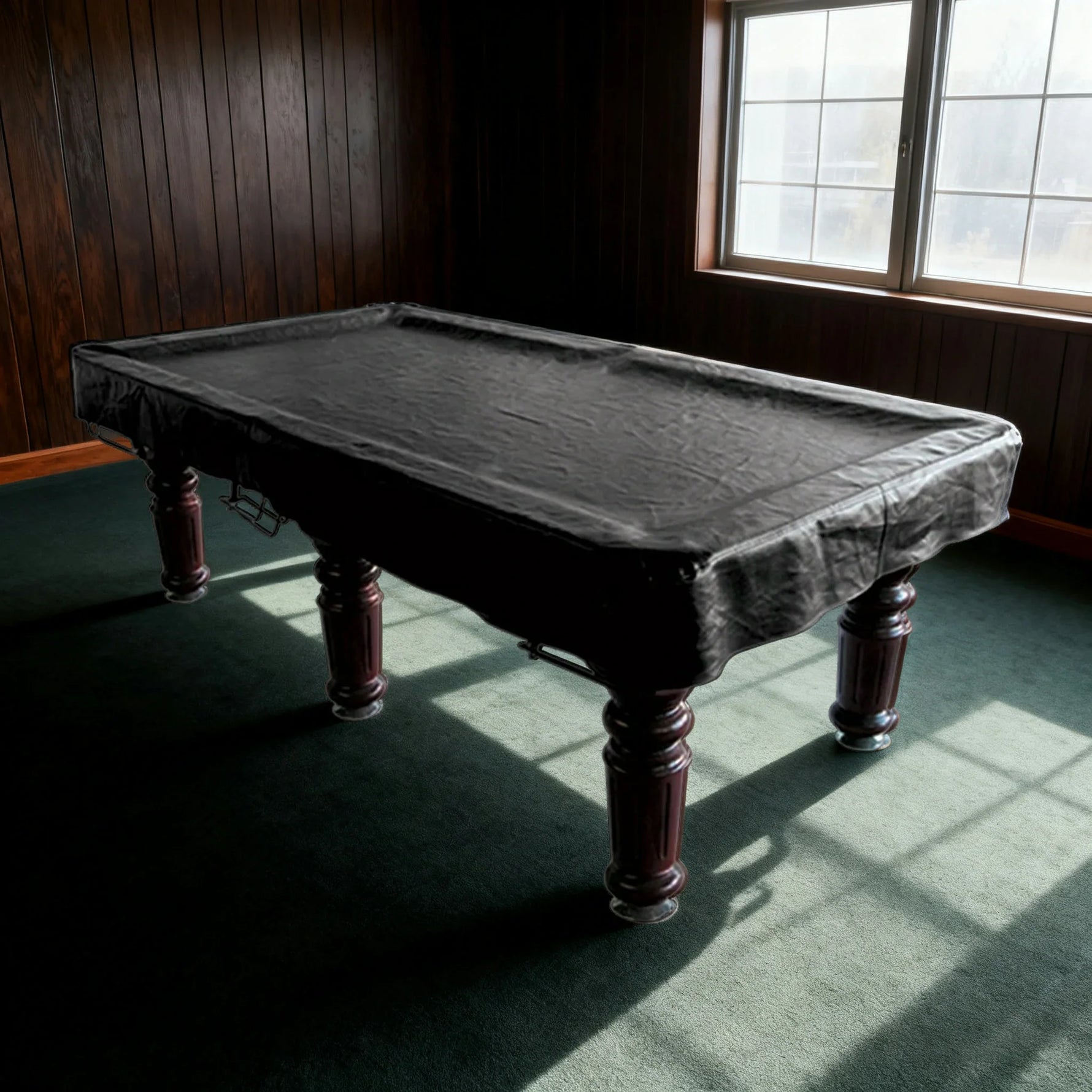 ARIX Heavy & Duty Protective Thick Table Resistant Spill Design Dust Cover Vinyl 10/12FT Black