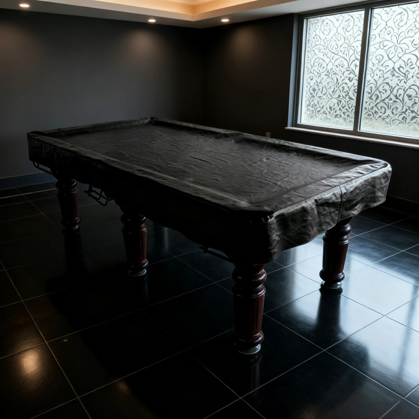 ARIX Heavy & Duty Protective Thick Table Resistant Spill Design Dust Cover Vinyl 10/12FT Black
