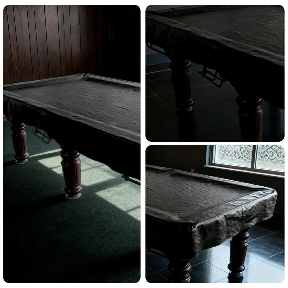 ARIX Heavy & Duty Protective Thick Table Resistant Spill Design Dust Cover Vinyl 10/12FT Black