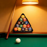 ARIX - Setups 9-Ball and 10-Ball, 15-Ball, for Rack Collapsible Adjustable 2-inch, Triangle Multi-Game PVC Black