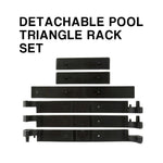 ARIX - Setups 9-Ball and 10-Ball, 15-Ball, for Rack Collapsible Adjustable 2-inch, Triangle Multi-Game PVC Black
