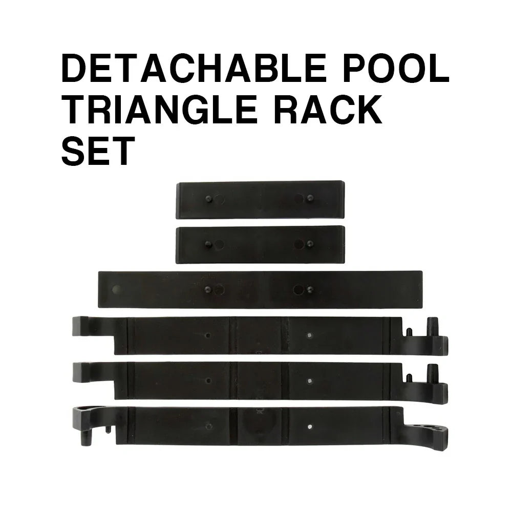 ARIX - Setups 9-Ball and 10-Ball, 15-Ball, for Rack Collapsible Adjustable 2-inch, Triangle Multi-Game PVC Black