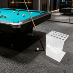 ARIX Acrylic Transparent - Finish Laser-Cut Smooth and Base Stable with Stand 18-Cue Clear Rack, Cue Acrylic Holder
