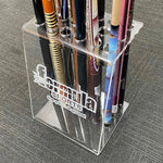 ARIX Acrylic Transparent - Finish Laser-Cut Smooth and Base Stable with Stand 18-Cue Clear Rack, Cue Acrylic Holder