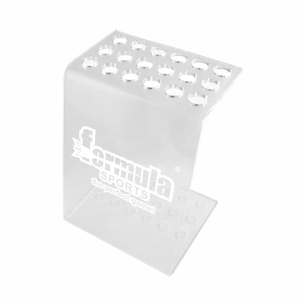 ARIX Acrylic Transparent - Finish Laser-Cut Smooth and Base Stable with Stand 18-Cue Clear Rack, Cue Acrylic Holder