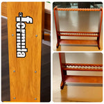ARIX - Design Holder Dual-Tier and Finish Smooth with Stand Wood Solid Rack, Storage 36-Cue Rack Cue Floor Tone Oak