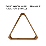 ARIX - Sets 15-Ball & 10-Ball for Triangle Pool Multi-Size Rack, Triangle Wood Solid Finish Wood Natural