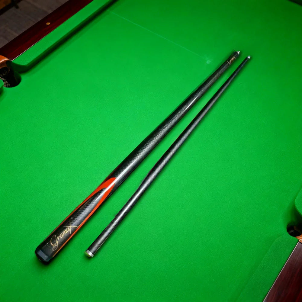 ARIX 145CM Carbon Fiber Cue Stick 9.5MM Tip 1/2 Split Screw Connection Precision Performance Durable & Rust-Free Black