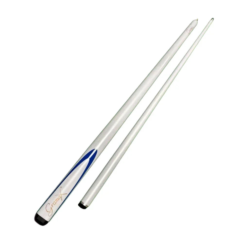 ARIX Carbon Fiber Cue Stick 9.5MM Tip 145CM 1/2 Split Screw Connection Precision Performance Durable & Rust-Free White