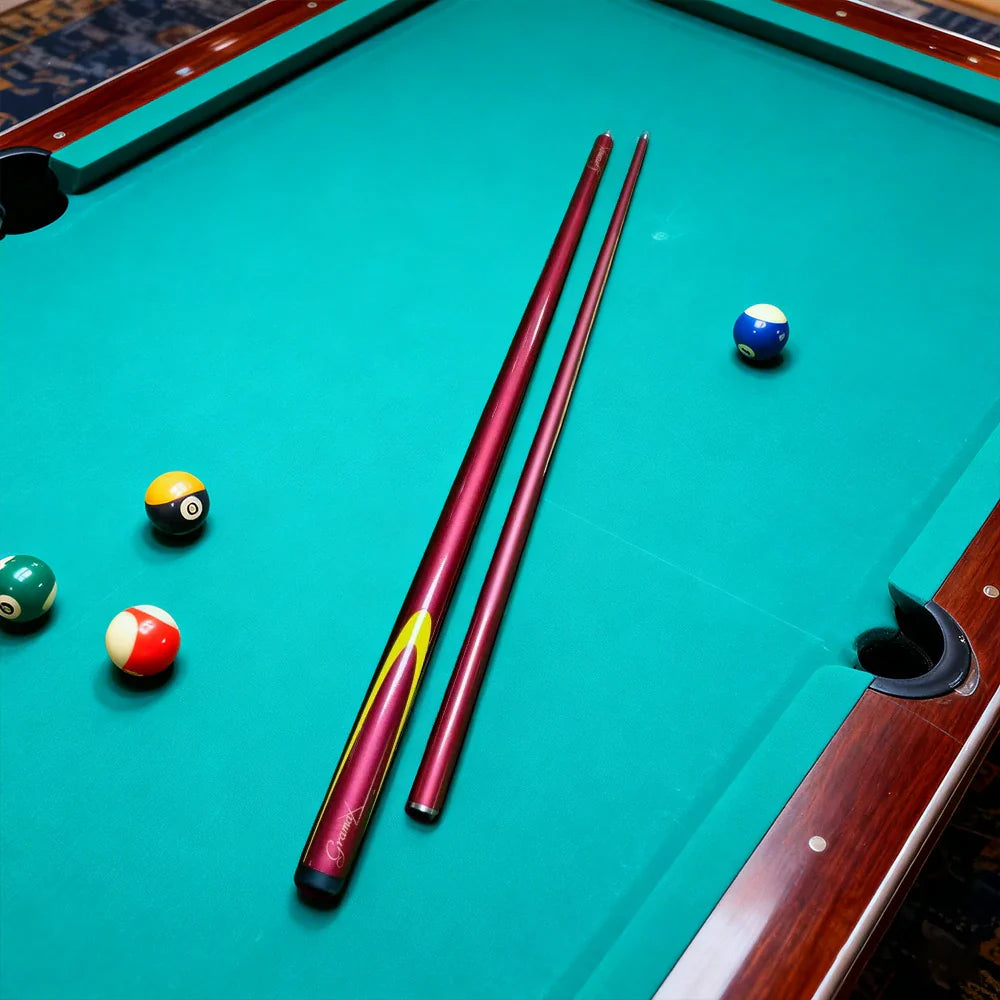 ARIX Carbon Fiber Cue Stick 9.5MM Tip 145CM 1/2 Split Screw Connection Precision Performance Durable & Rust-Free Wine