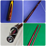 ARIX Carbon Fiber Cue Stick 9.5MM Tip 145CM 1/2 Split Screw Connection Precision Performance Durable & Rust-Free Wine
