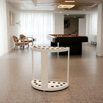 ARIX 15-Hole Acrylic Cue Rack Free-Standing Stable Design with Non-Slip Base Smooth Protective Edges Beige