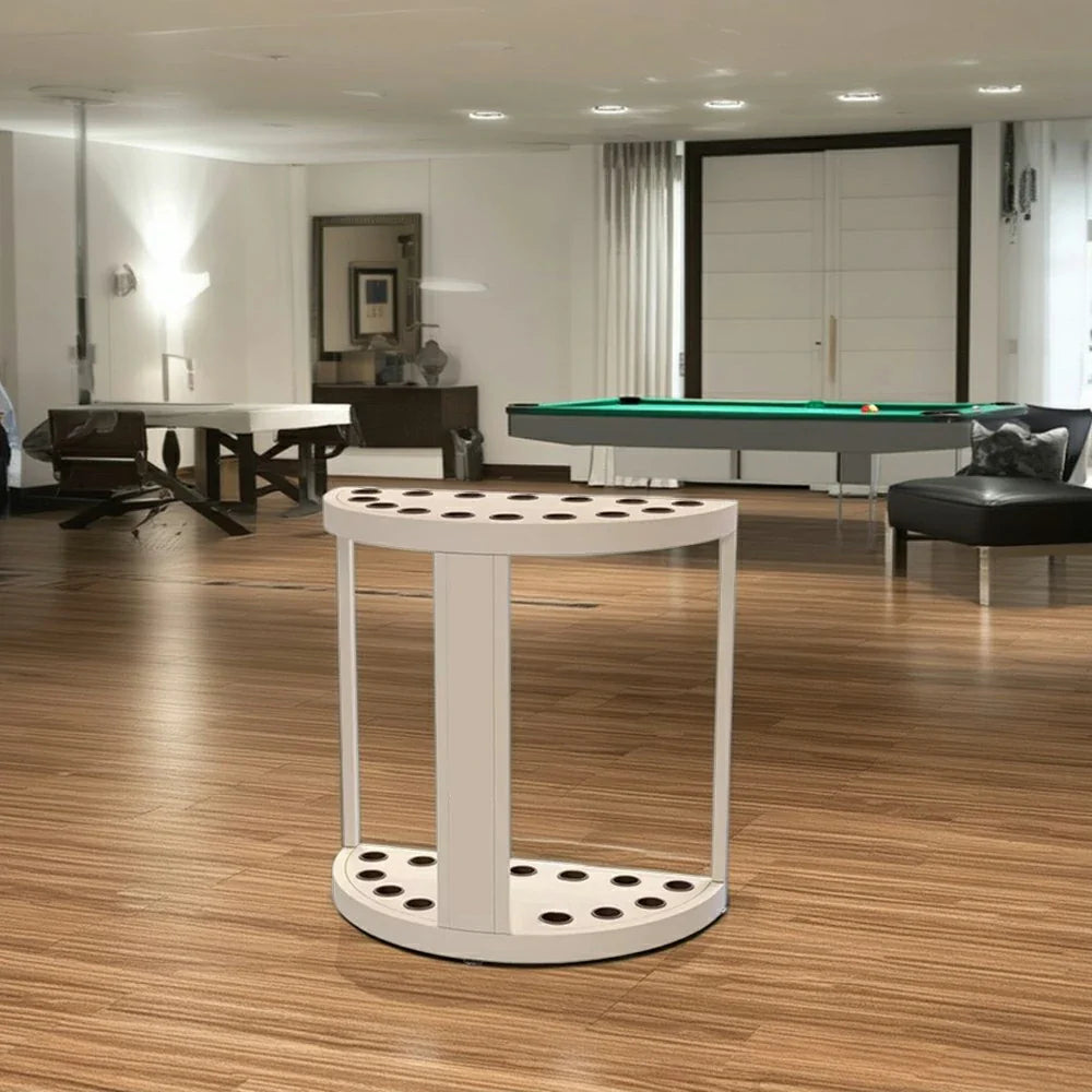 ARIX 15-Hole Acrylic Cue Rack Free-Standing Stable Design with Non-Slip Base Smooth Protective Edges Beige