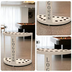 ARIX 15-Hole Acrylic Cue Rack Free-Standing Stable Design with Non-Slip Base Smooth Protective Edges Beige