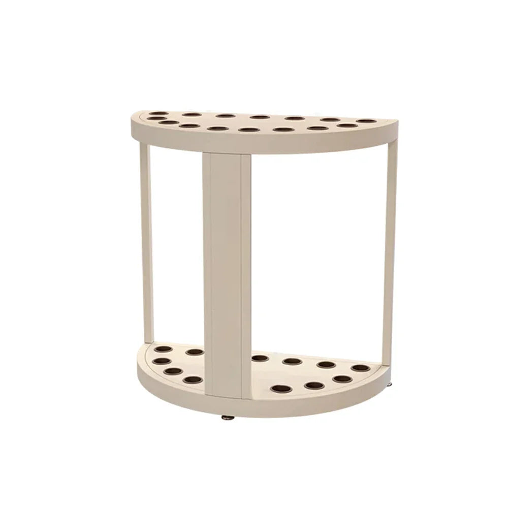 ARIX 15-Hole Acrylic Cue Rack Free-Standing Stable Design with Non-Slip Base Smooth Protective Edges Beige