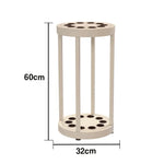 ARIX 10-Hole Acrylic Cue Rack Free-Standing Stable Design with Non-Slip Base Smooth Protective Edges Beige
