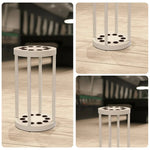 ARIX 10-Hole Acrylic Cue Rack Free-Standing Stable Design with Non-Slip Base Smooth Protective Edges Beige