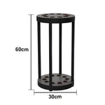 ARIX 10-Hole Acrylic Cue Rack Free-Standing Stable Design with Non-Slip Base Smooth Protective Edges Black