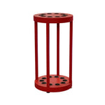 ARIX 10-Hole Acrylic Cue Rack Free-Standing Stable Design with Non-Slip Base Smooth Protective Edges Red