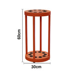ARIX 10-Hole Acrylic Cue Rack Free-Standing Stable Design with Non-Slip Base Smooth Protective Edges Orange