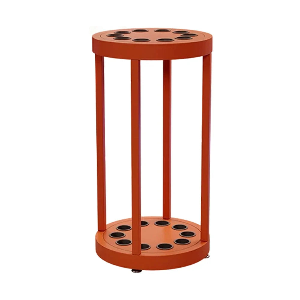 ARIX 10-Hole Acrylic Cue Rack Free-Standing Stable Design with Non-Slip Base Smooth Protective Edges Orange