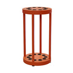 ARIX 10-Hole Acrylic Cue Rack Free-Standing Stable Design with Non-Slip Base Smooth Protective Edges Orange