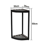 ARIX 7-Hole Acrylic Cue Rack Free-Standing Stable Design with Non-Slip Base Smooth Protective Edges Black