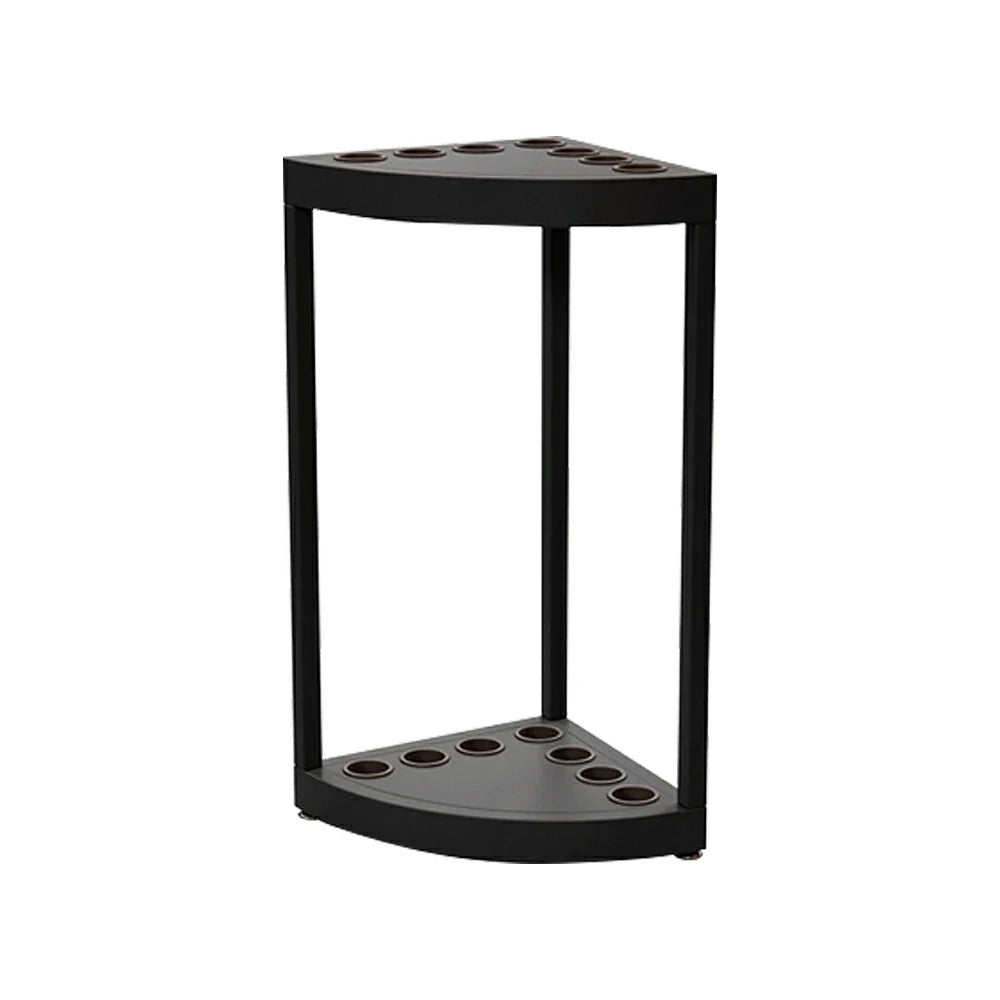 ARIX 7-Hole Acrylic Cue Rack Free-Standing Stable Design with Non-Slip Base Smooth Protective Edges Black