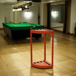 ARIX 7-Hole Acrylic Cue Rack Free-Standing Stable Design with Non-Slip Base Smooth Protective Edges Orange