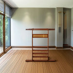 ARIX - Hook Triangle & Scoreboard Built-In with Holder Wood Solid 8-Cue Rack, Cue Wall Walnut