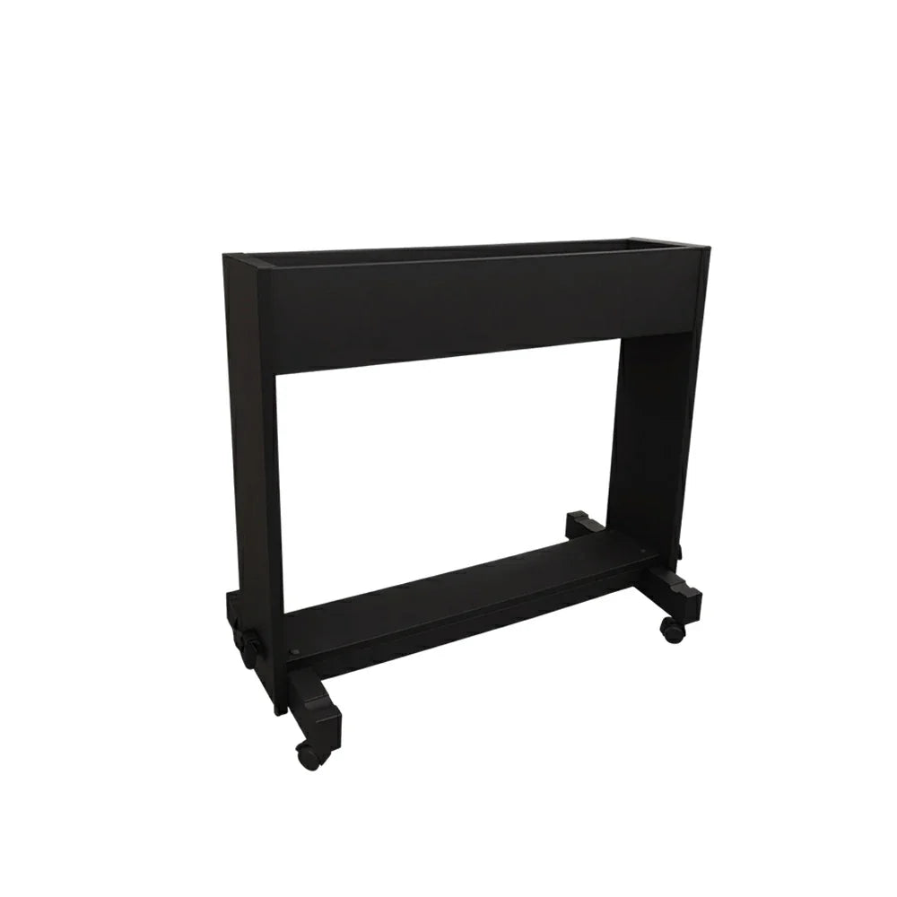 CUETIQ Pool & Table Tennis Tabletop Storage Trolley - Heavy-Duty Steel Build, Lockable Castors, Space-Saving Vertical Storage - Black
