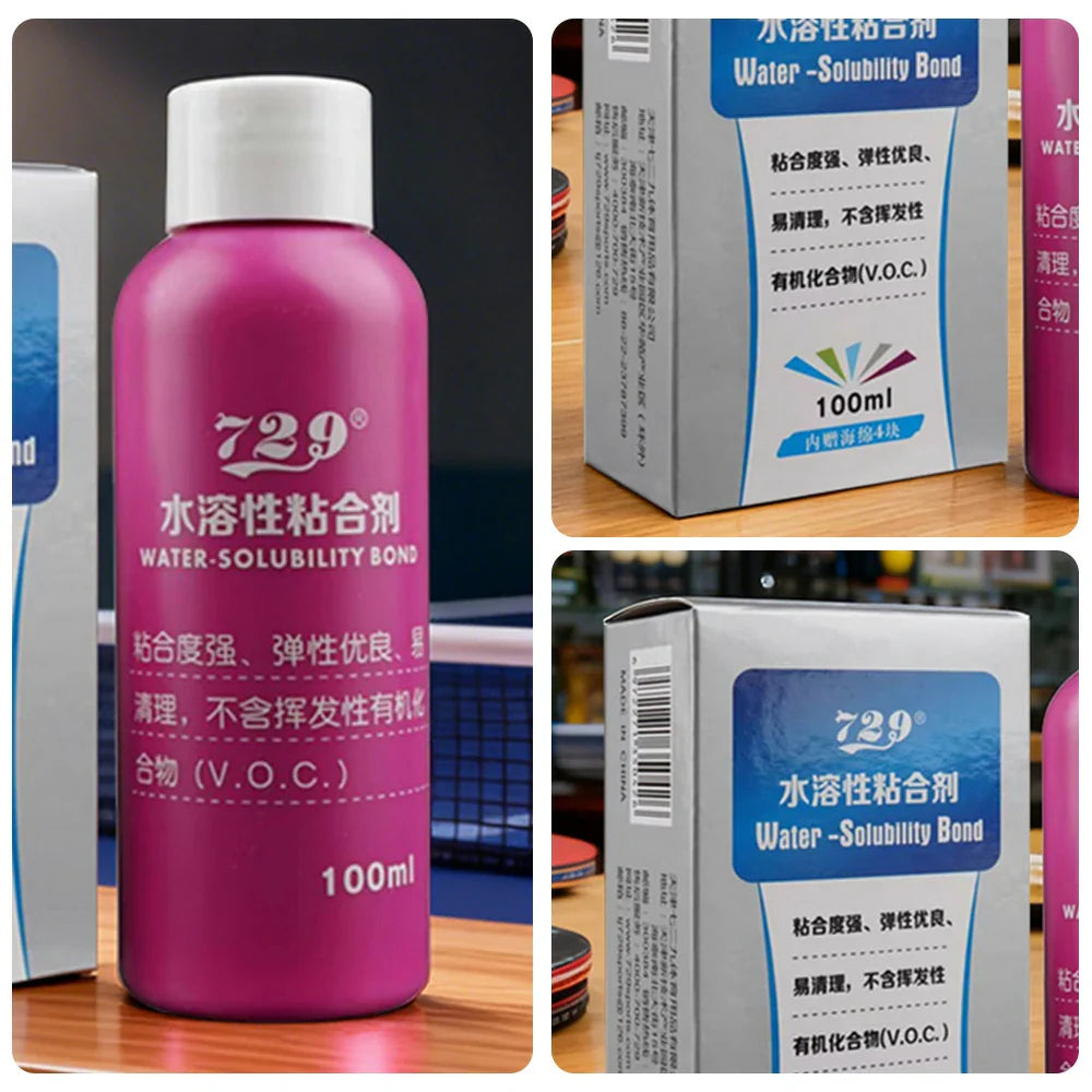ARIX 100ml VOC-Free Table Tennis Glue -Powerful Adhesion, Easy Removal, Long-Lasting Elastic Film -Pink