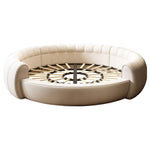 LUXORA B1175 260cm Wood Frame Fabric Length Solid Bed-White