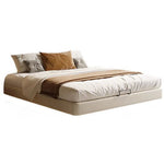 LUXORA B1144 150/180cm Wood Solid Headless Length Bed-White