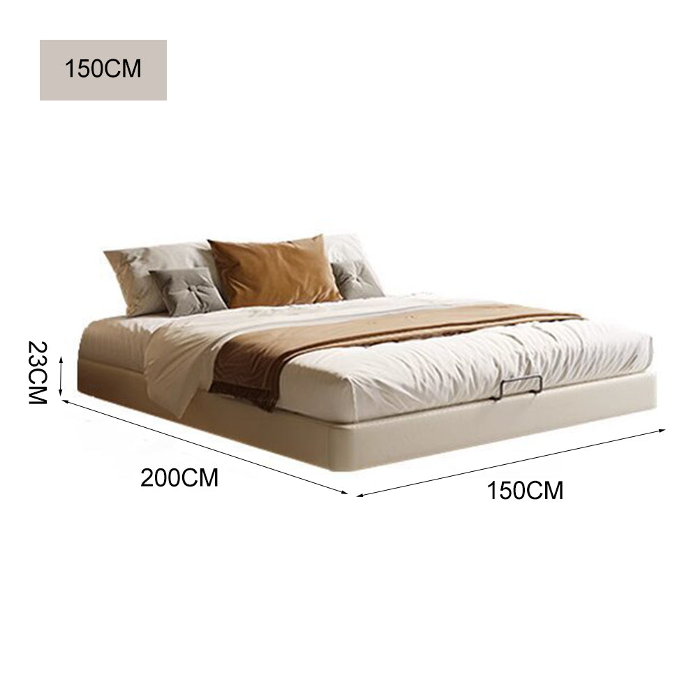LUXORA B1144 150/180cm Wood Solid Headless Length Bed-White