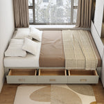 LIVARA B1148 Solid Wood Headless Length 150/180cm Bed-White