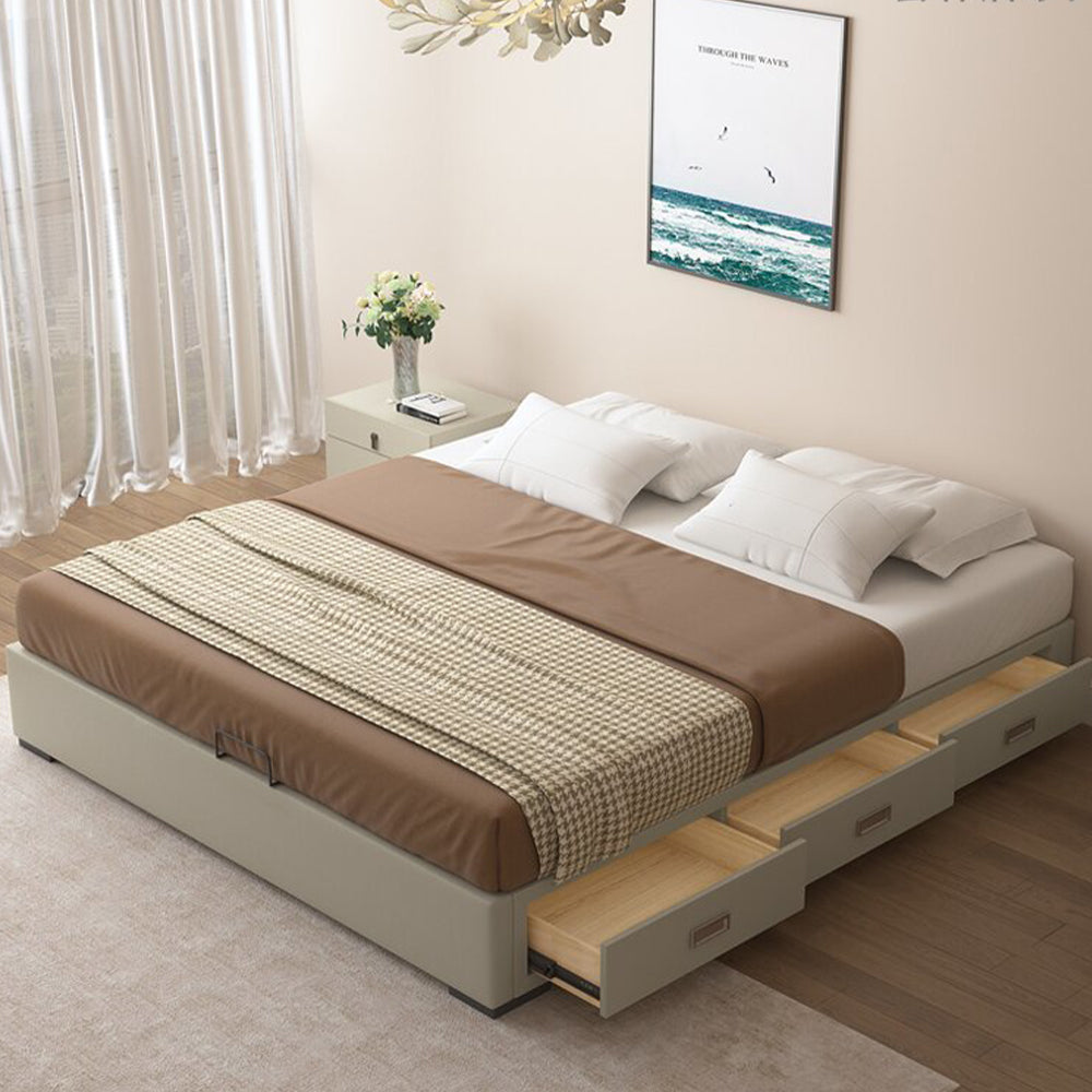 LIVARA B1148 Solid Wood Headless Length 150/180cm Bed-White