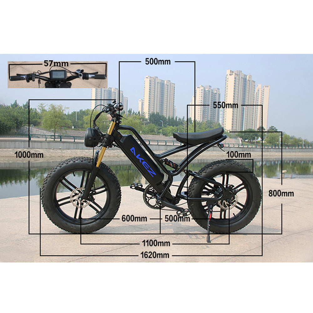 VOLTUS OSP Snow Electric 750W 7 Inches 20x4.0 17.5Ah 48V Speeds Bike E-bike