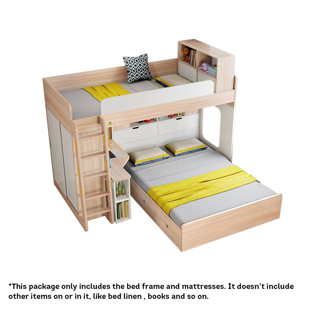 LUXORA 1.5m Bunk With Capacity Storage Large Bed Mattresses