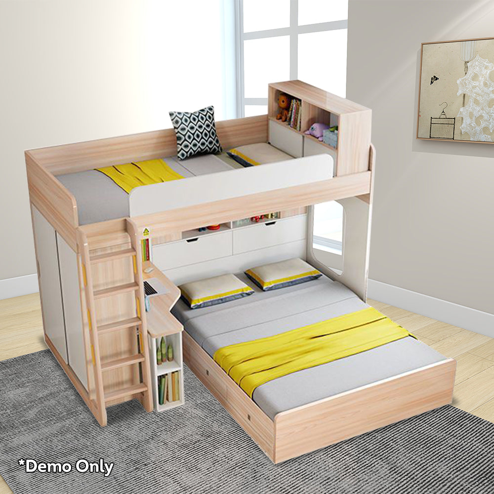 LUXORA 1.5m Bunk With Capacity Storage Large Bed Mattresses