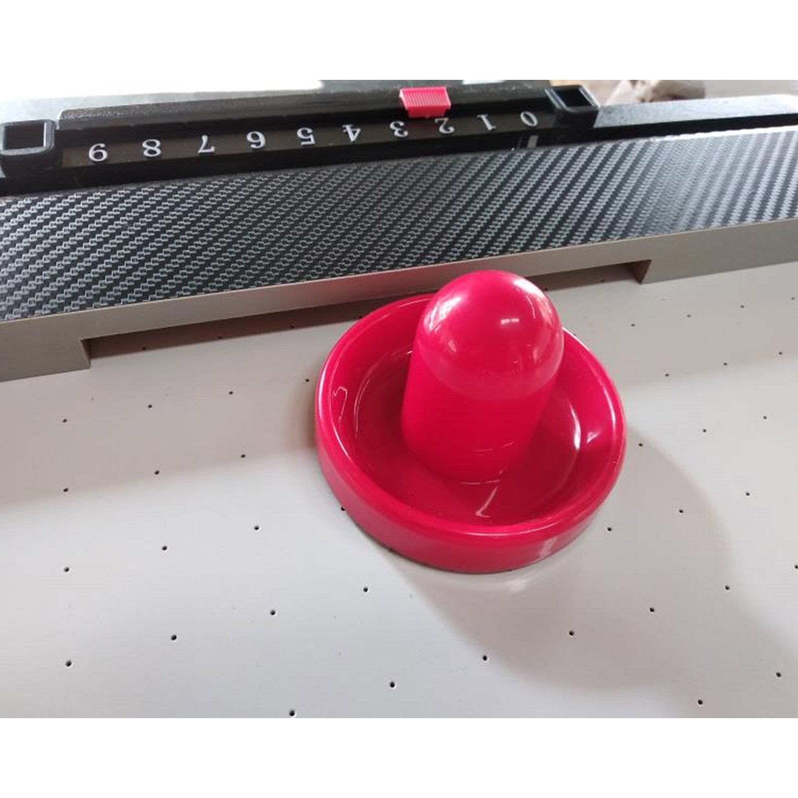 VERSA 4-IN-1 Table Hockey, Red Air Billiards, Convertible with Rooms Table 8FT Game Pool Billiard Accessories for Dining, Tennis - Free and Felt