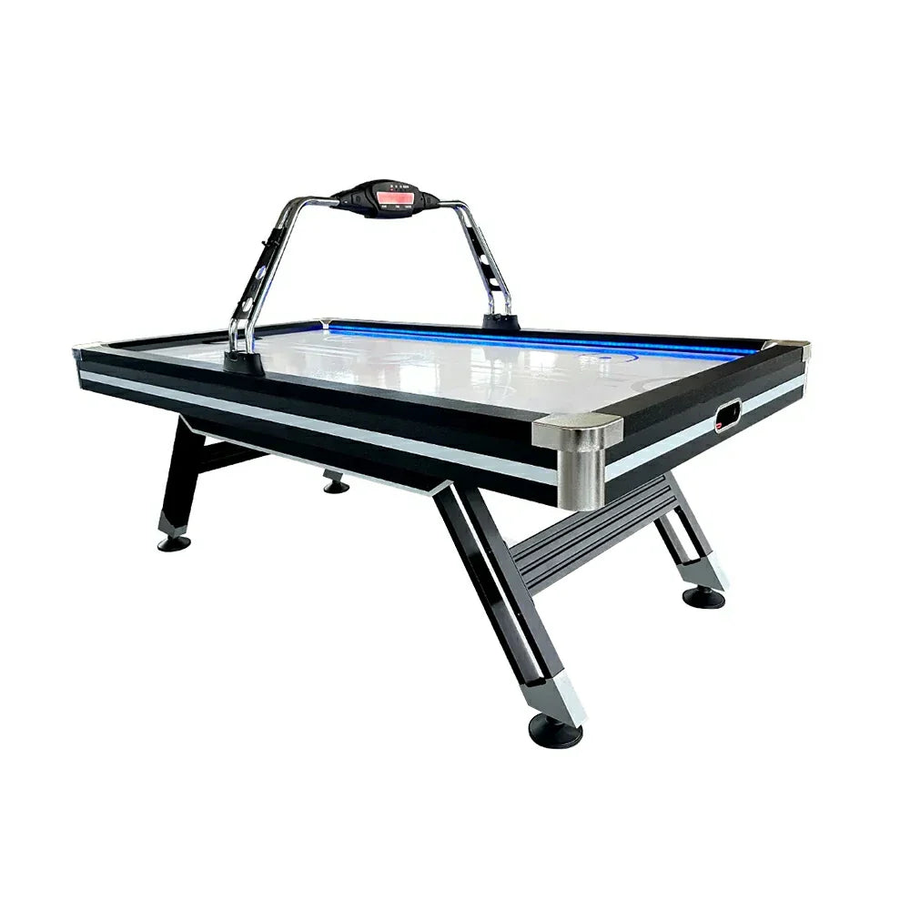 AIRMAX 7.5FT Support, Design LED Table, Hockey System, - Strong Durable Air Precise Ball Scoring Rebound, Electronic Black