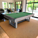 CUETIQ 7FT Design KD Strong - KD Durable Construction, Precise Table, Rebound, Pool Support, Half Ball Black&Wood