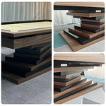 CUETIQ GE17 Leather Leg Premium Cloth, 7FT/8FT/9FT - Pockets, Pool Solid Luxury Table Wool Wood Design, Frame, Distinctive Stability