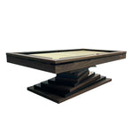 CUETIQ GE17 Leather Leg Premium Cloth, 7FT/8FT/9FT - Pockets, Pool Solid Luxury Table Wool Wood Design, Frame, Distinctive Stability