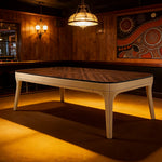 CUETIQ 2.4/2.6/2.9m Luxury Billiard Dining Table - Dual-Use Pool & Dining Design Premium Construction Modern Elegant Style - Khaki