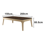 CUETIQ 2.4/2.6/2.9m Luxury Billiard Dining Table - Dual-Use Pool & Dining Design Premium Construction Modern Elegant Style - Khaki