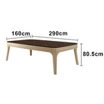 CUETIQ 2.4/2.6/2.9m Luxury Billiard Dining Table - Dual-Use Pool & Dining Design Premium Construction Modern Elegant Style - Khaki