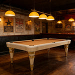 CUETIQ Luxury Designer Billiard Table 2.68m/2.97m - Sculptural Contemporary Design Precision Craftsmanship Premium Materials - Orange